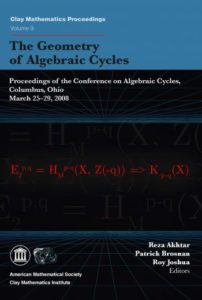 Geometry of Algebraic Cycles cover