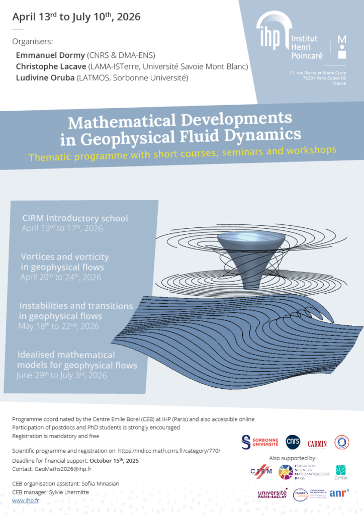 Mathematical Developments in Geophysical Fluid Dynamics